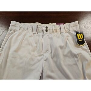 Wilson Fastpitch White Softball Elastic Leg Crop Capri Pants Women's XXL NEW